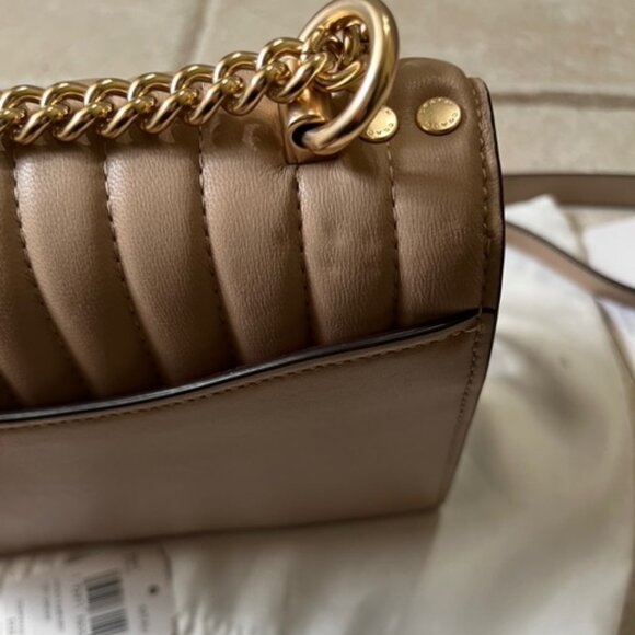 Coach Klare Crossbody Bag With Linear Quilting Taupe Leather - Picture 11 of 11